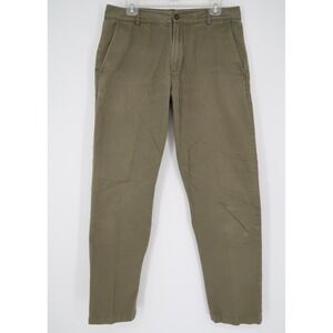Universal Works Pants Mens 32 Military Green Chino Khaki Workwear Cotton 32X31